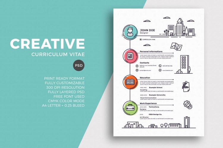 Creative Resume Design from www.theme-junkie.com