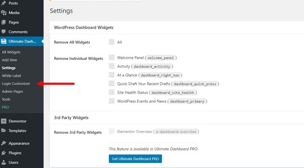 customize wordpress dashboard 2