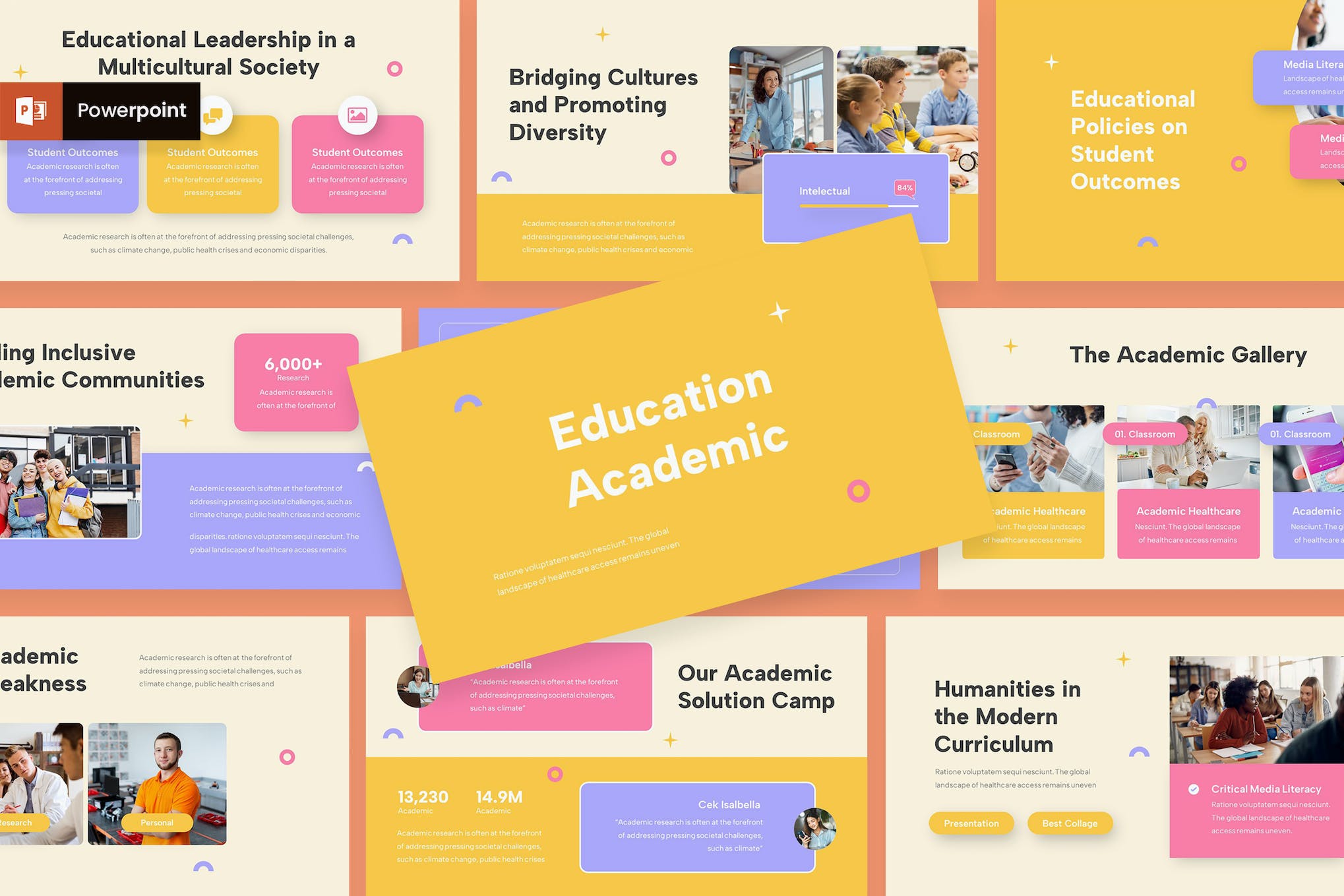 Cute Academic & Education PowerPoint Template