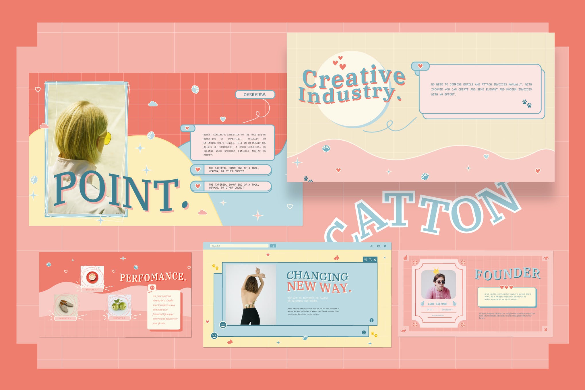 cute presentation layout