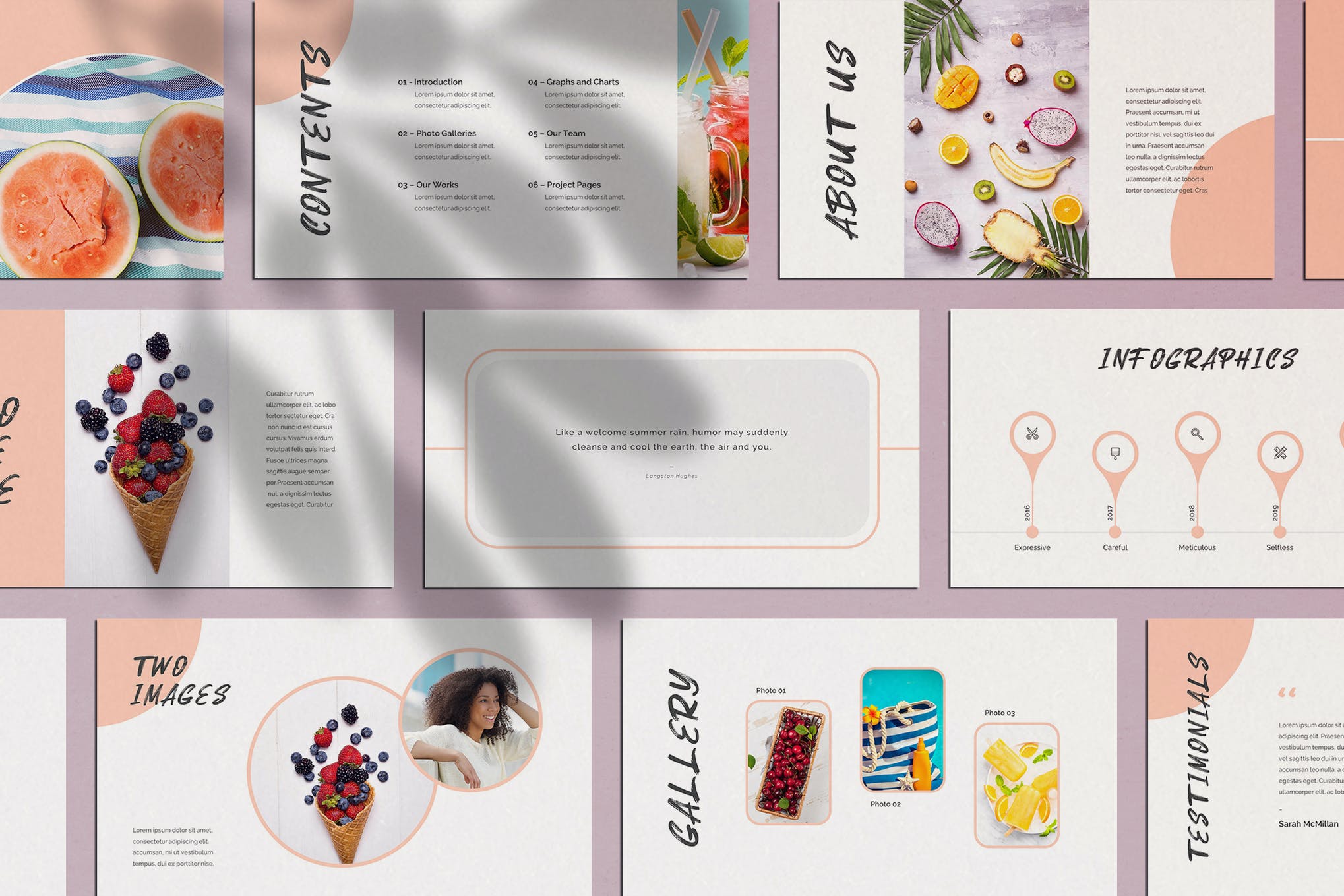 cute presentation layout