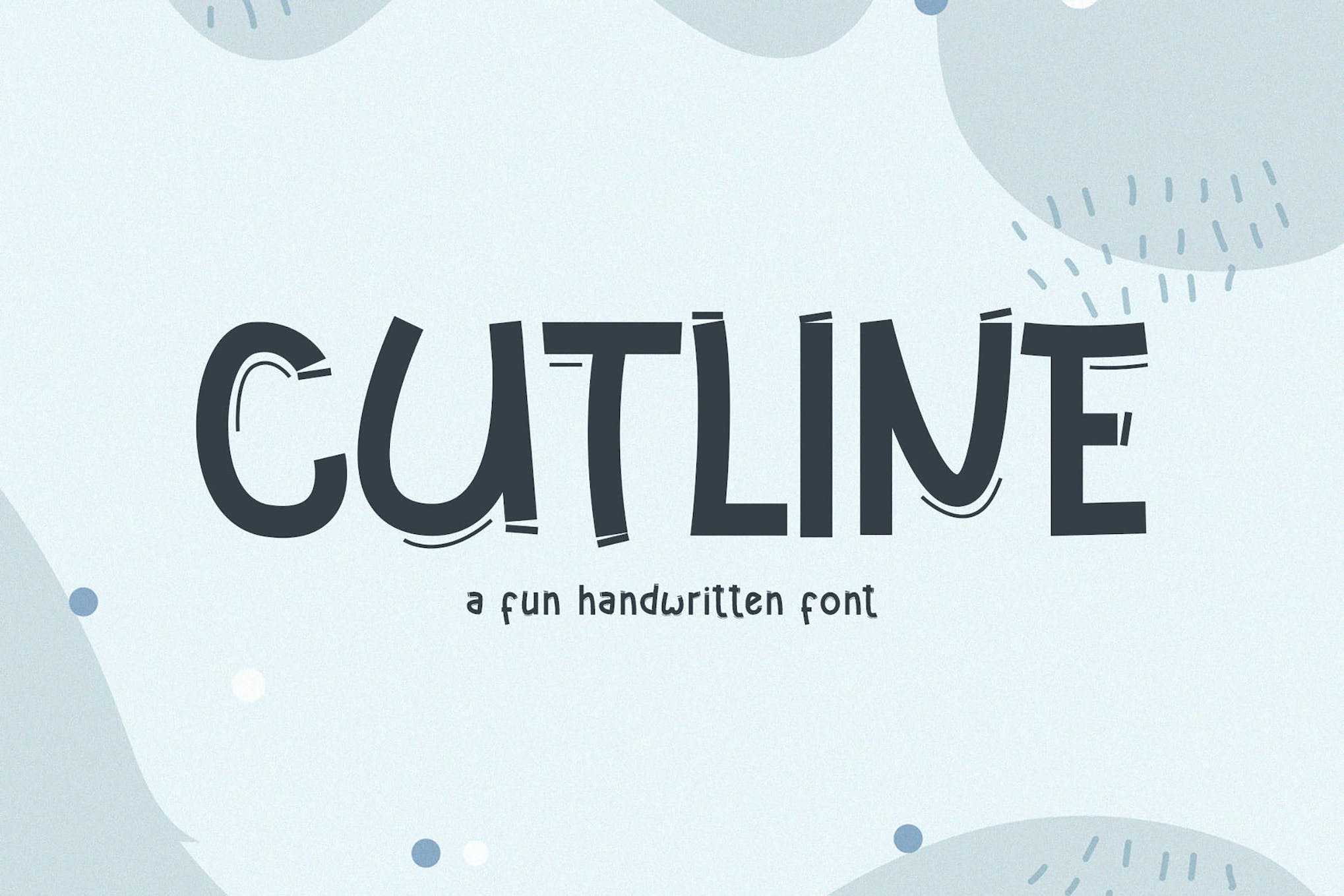 Cutline Fun Handwritten Font