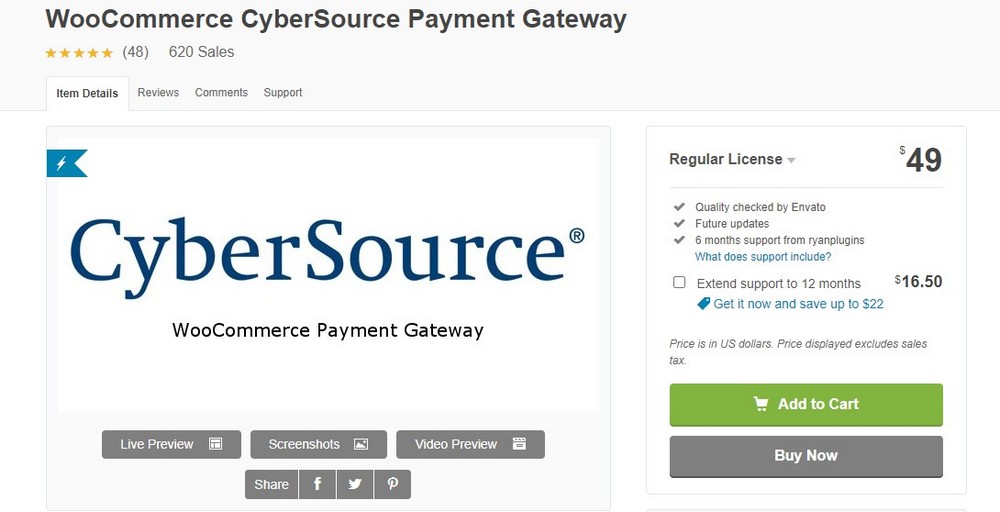 cybersource plugin