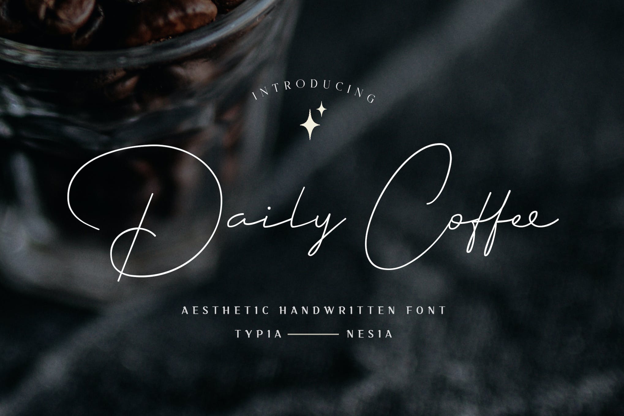 Daily Coffee Aesthetic Handwritten Signature