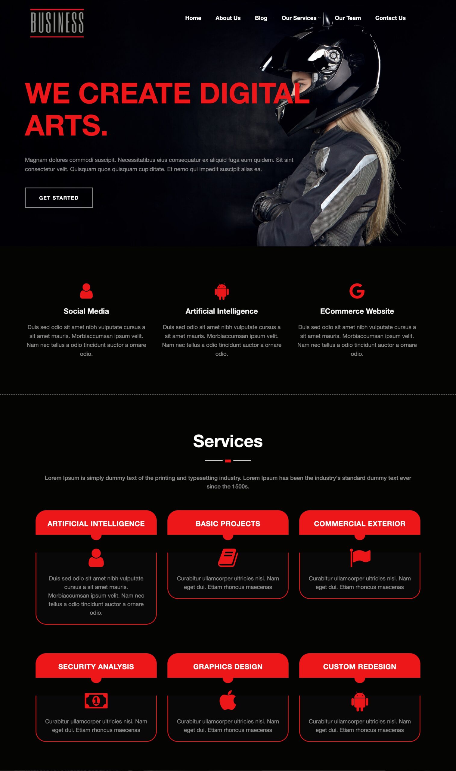 dark wordpress theme