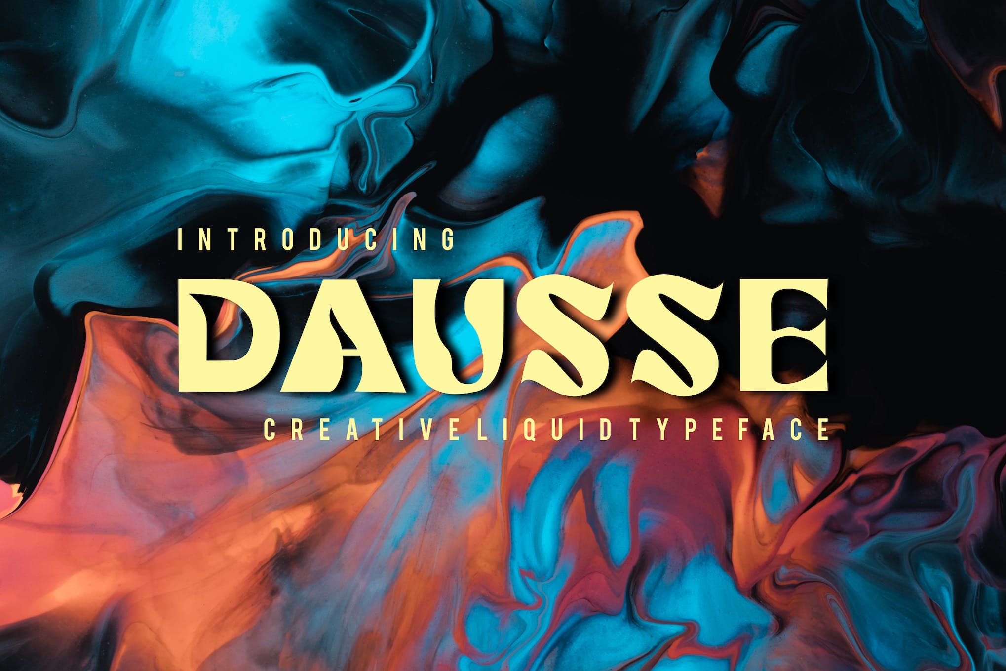 Dausse - Creative Liquid Style Font