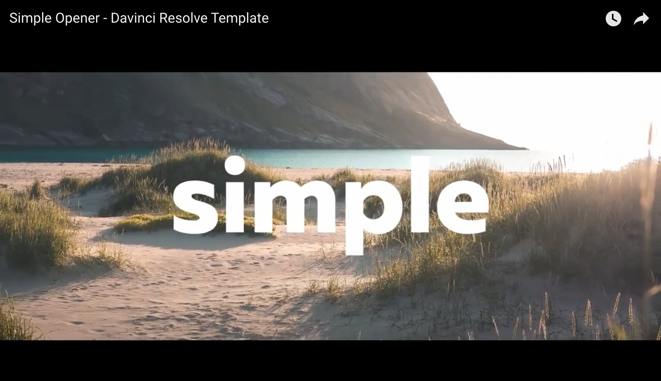 davinci resolve intro templates