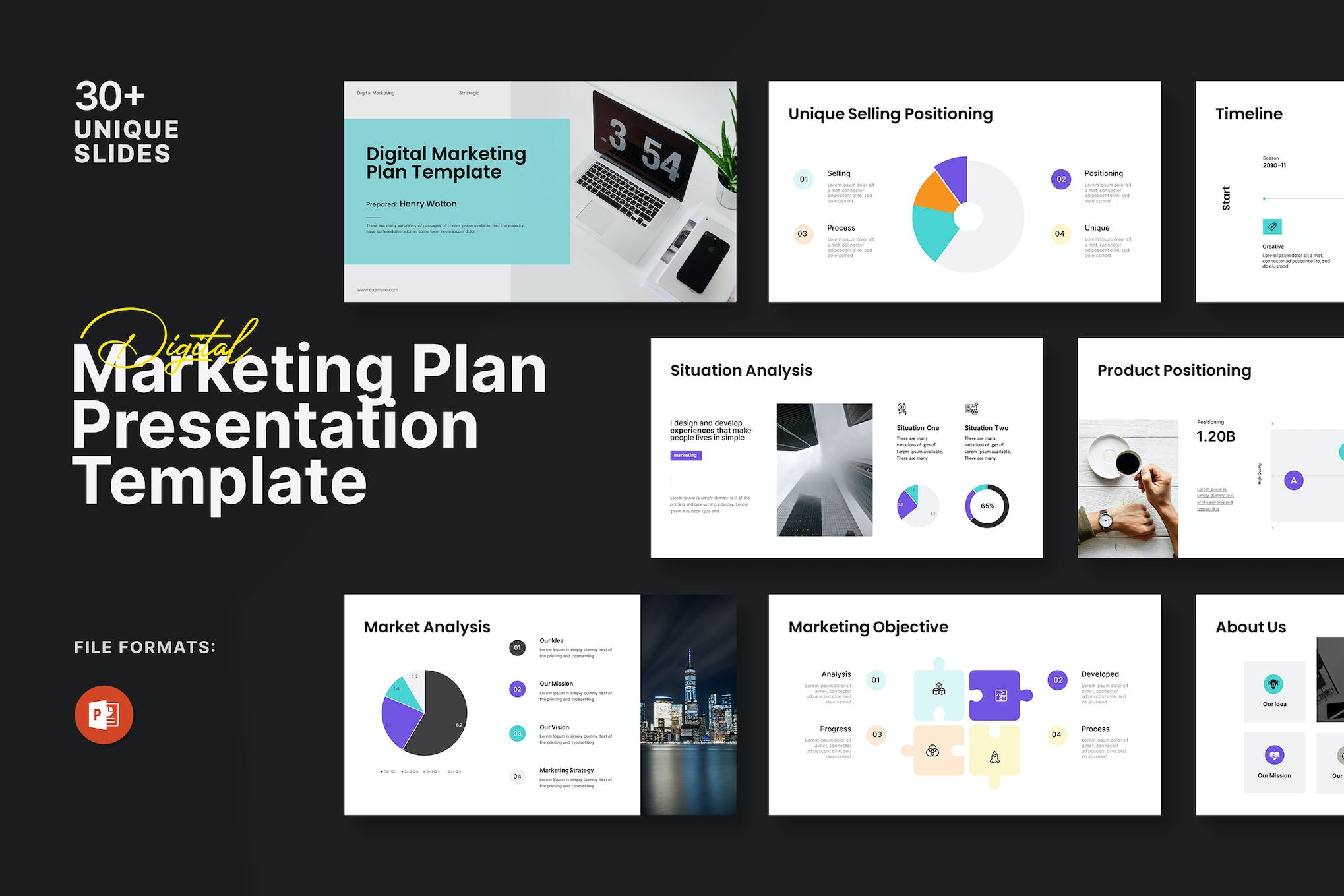 Digital Marketing Plan PowerPoint Template