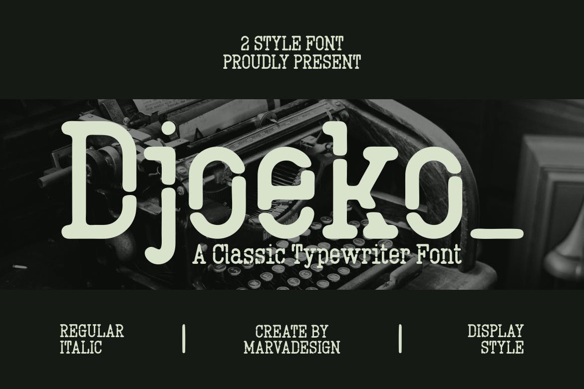 Djoeko Classic Typewriter Font