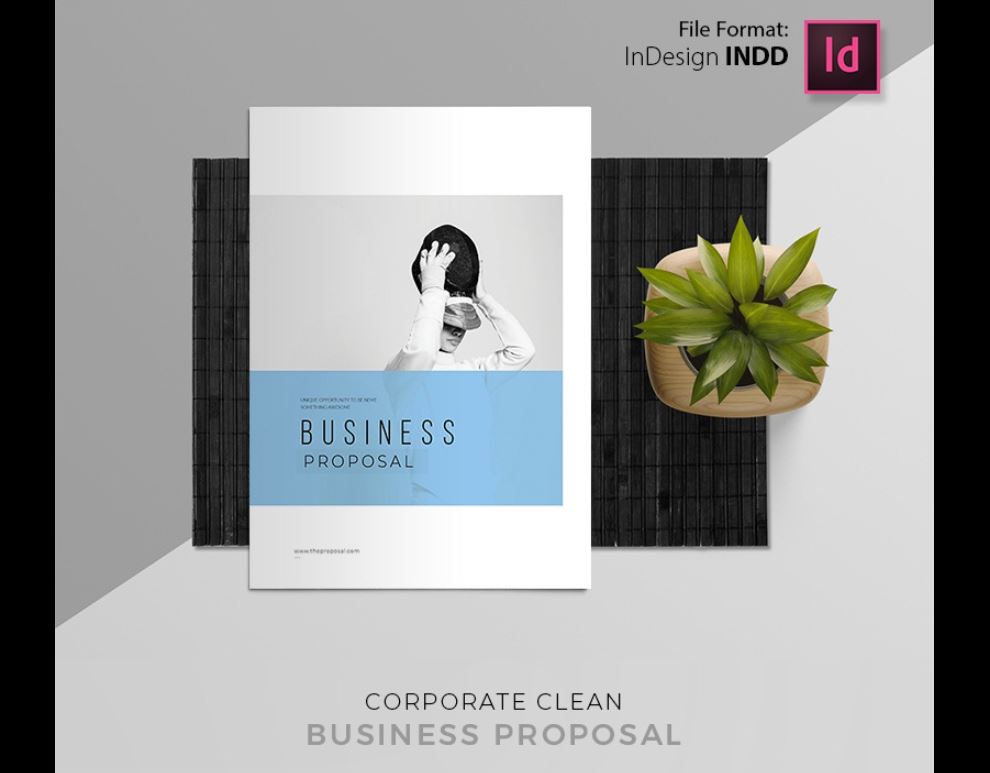 presentation indesign template free