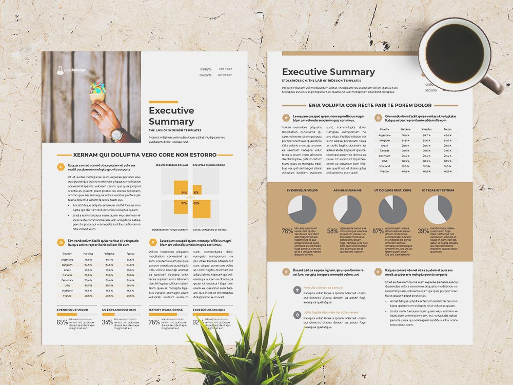 indesign presentation template free