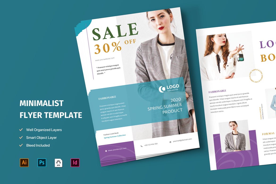 indesign presentation template free