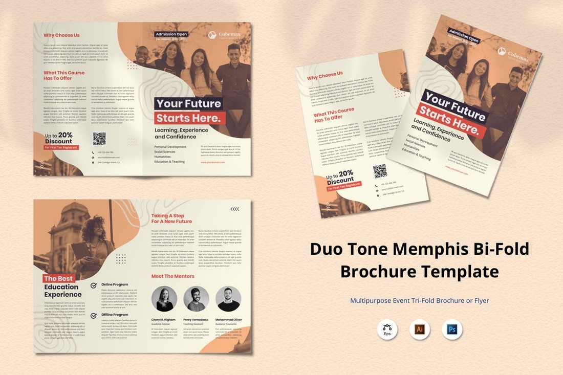 duotone brochure template