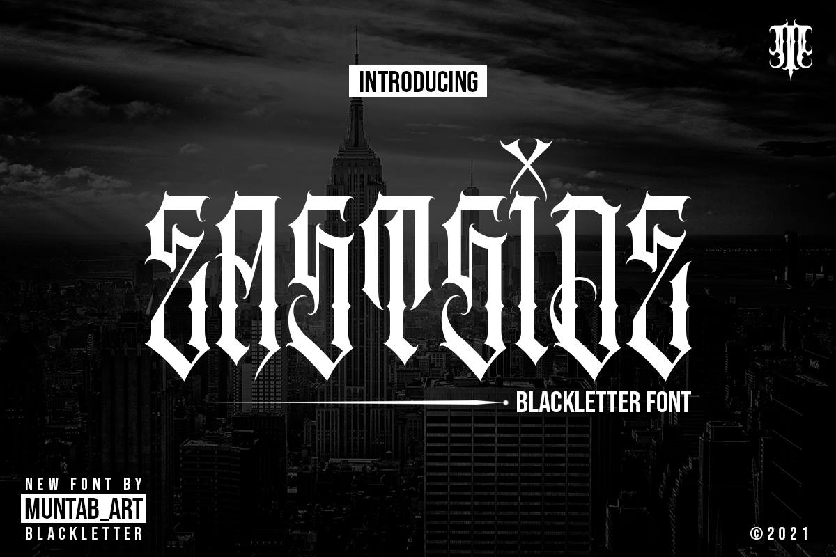 Eastside Blackletter Font