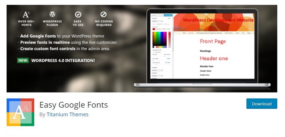 easy google fonts