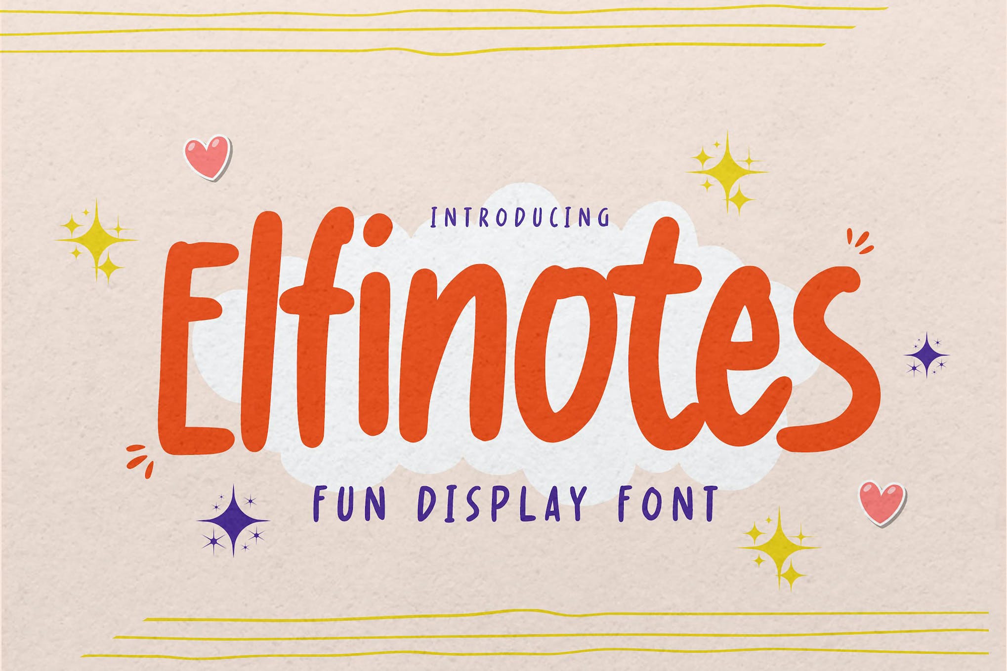 Elfinotes Fun Display Font