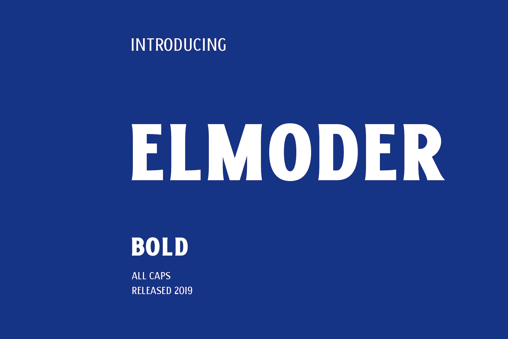 Elmoder Bold Font