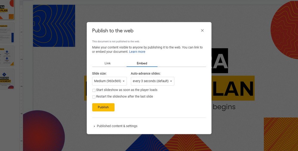 embed ppt with google slides 2