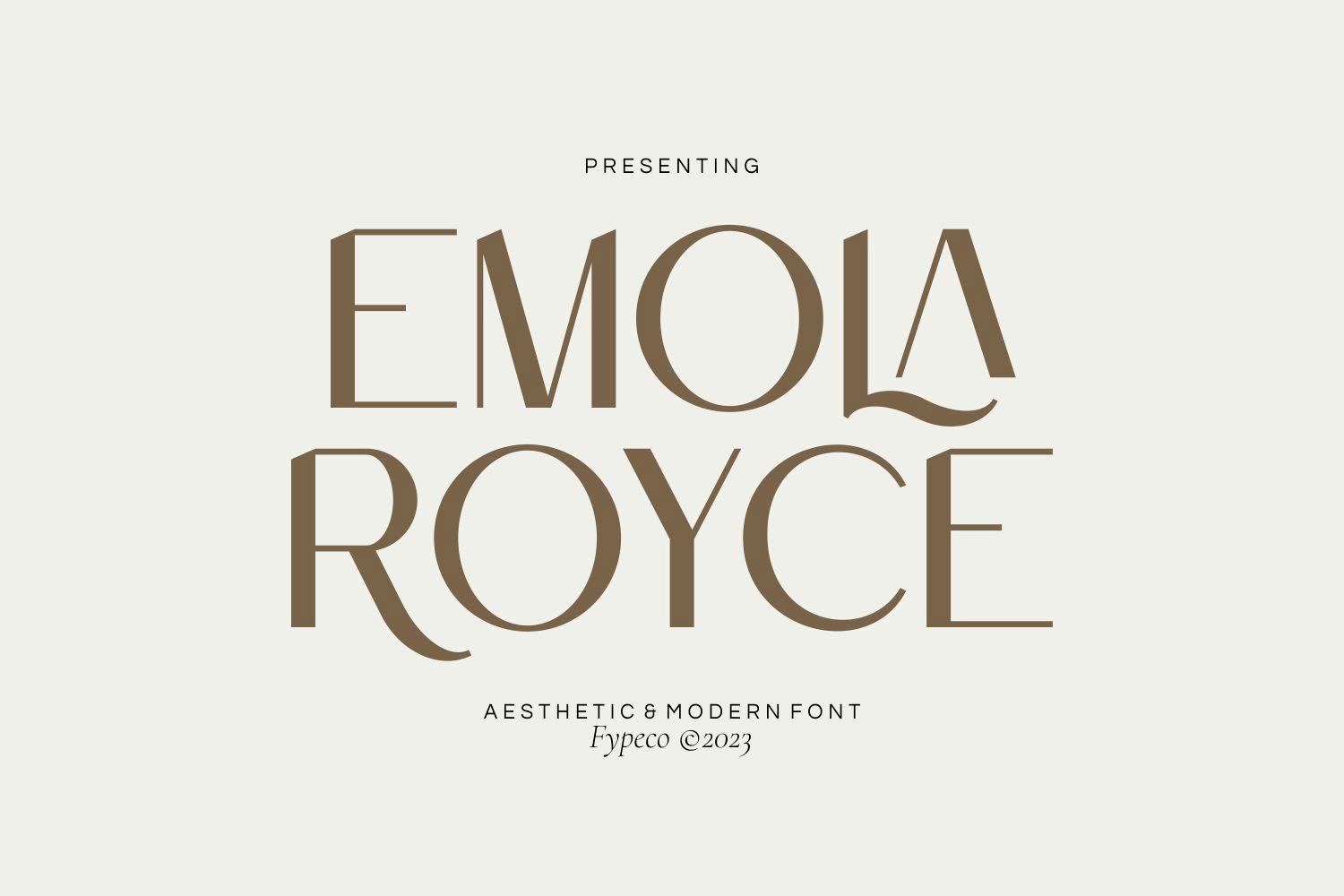 Emola Royce Aesthetic Script