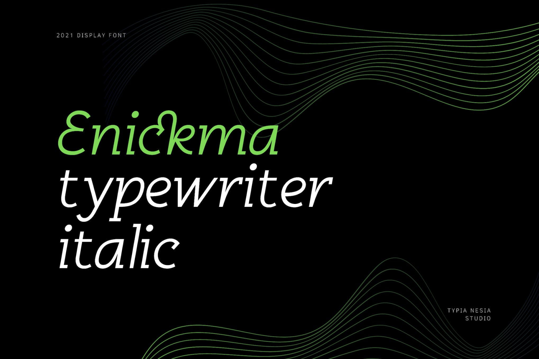 Enickma Techno Typewriter Italic