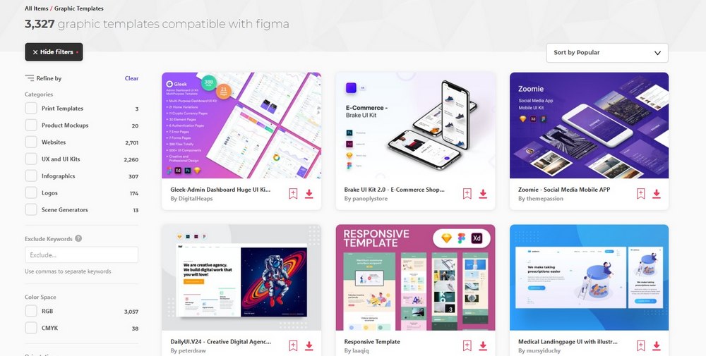 envato elements figma templates