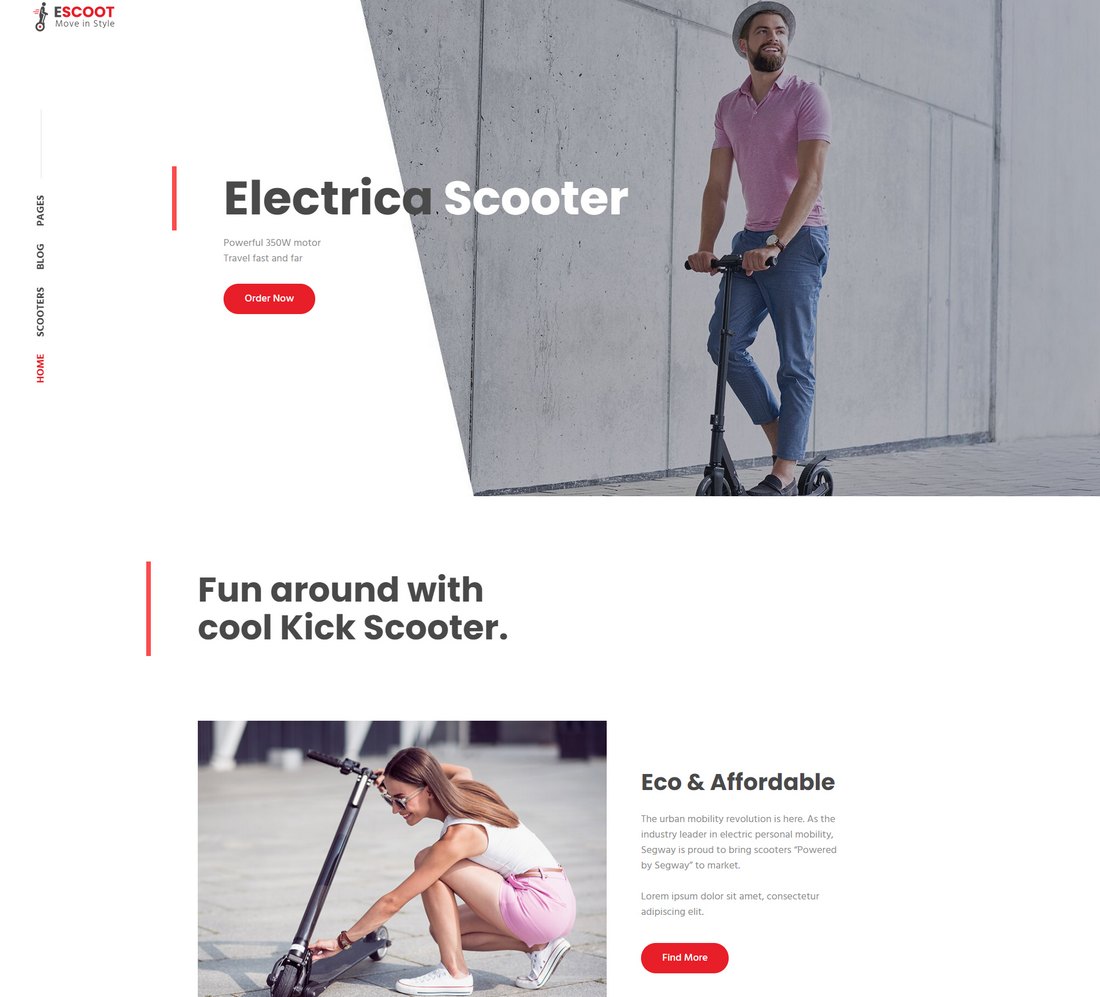 escoot wp theme