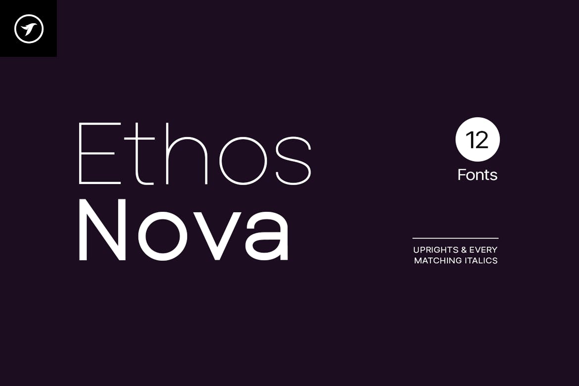 Ethos Nova Minimalist Typeface