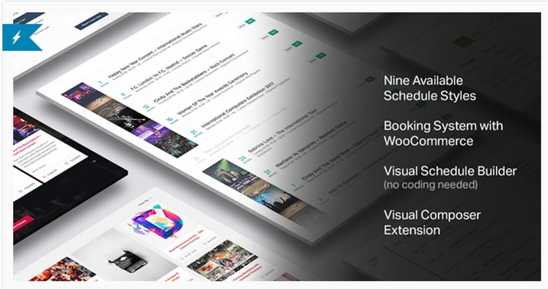 events-schedule-1 best wordpress calendar plugins