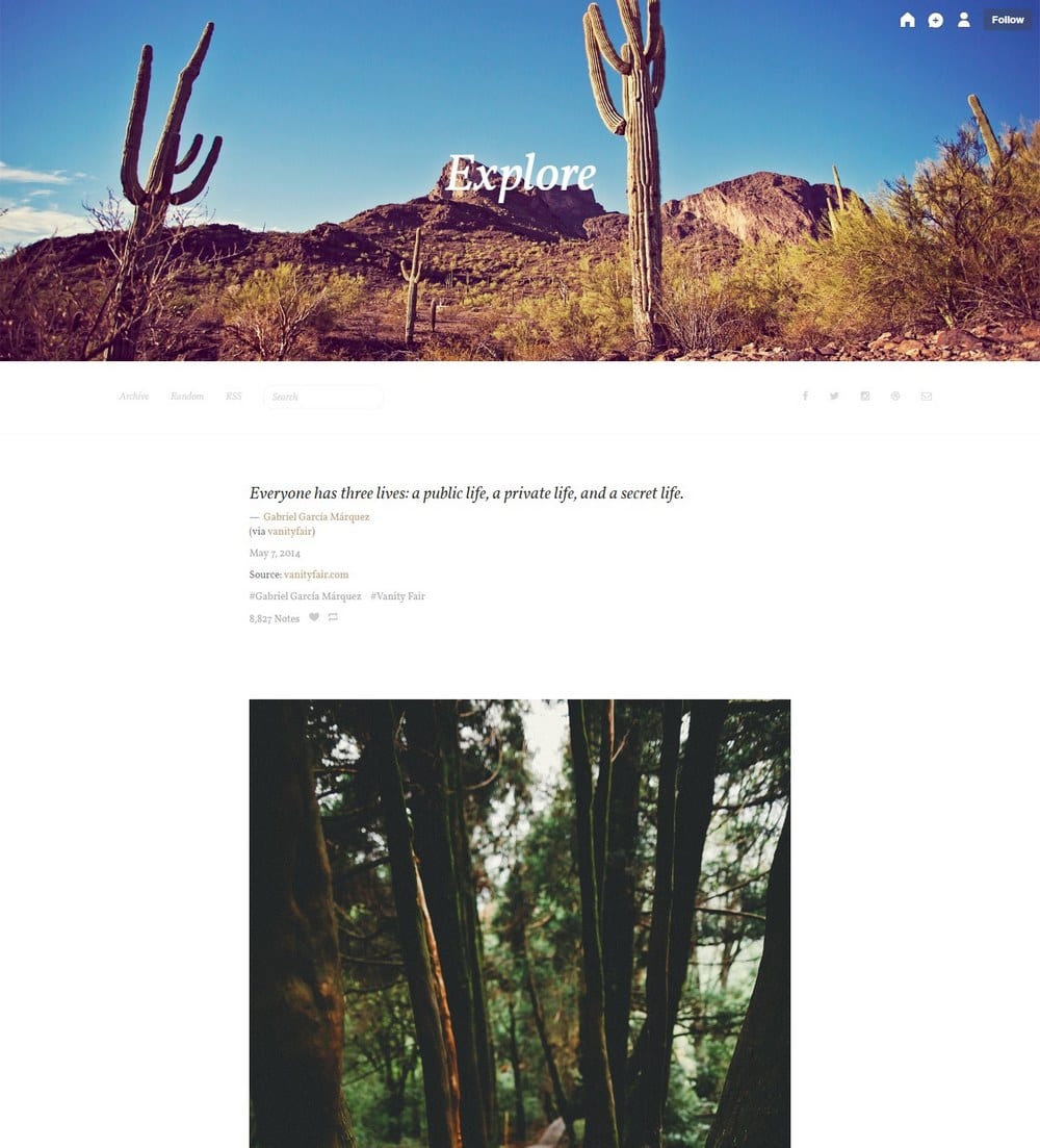 explore-minimal-tumblr-theme