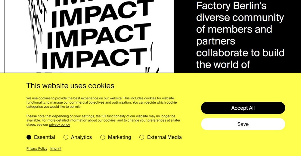 factoryberlin - cookie message