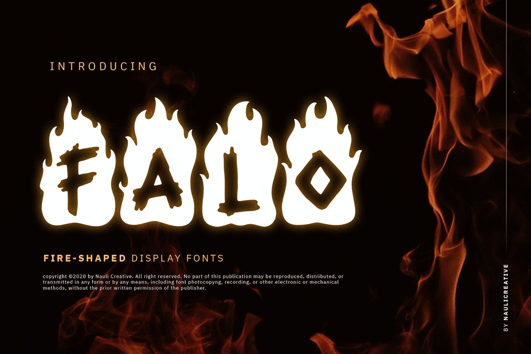 Falo Flaming Decorative Font