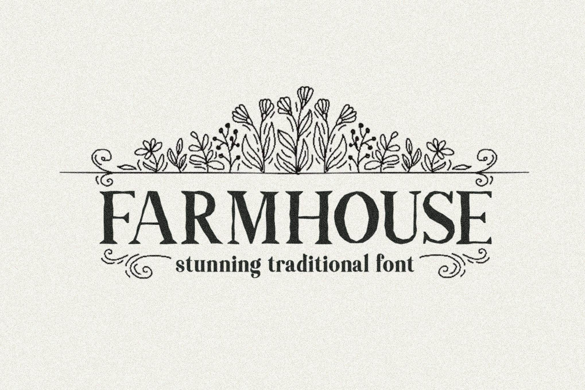 Farmhouse - Rustic Cricut Font