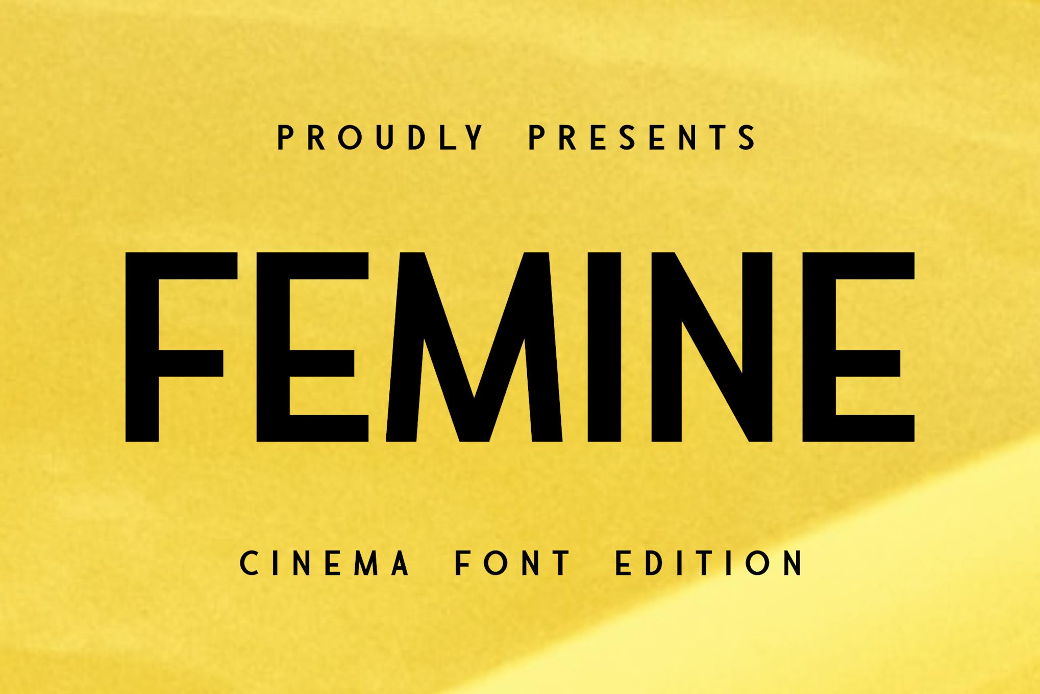 Femine - Sharp Final Cut Pro Font