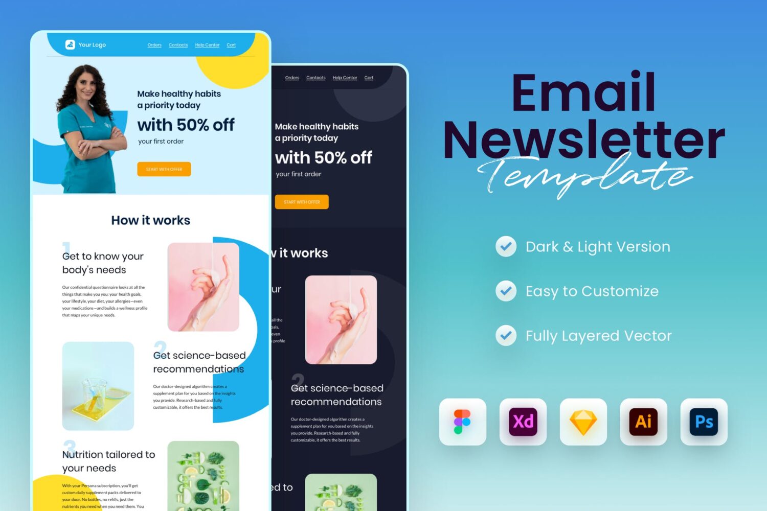 25 Best Figma Email Templates Figma For Email Design Theme Junkie