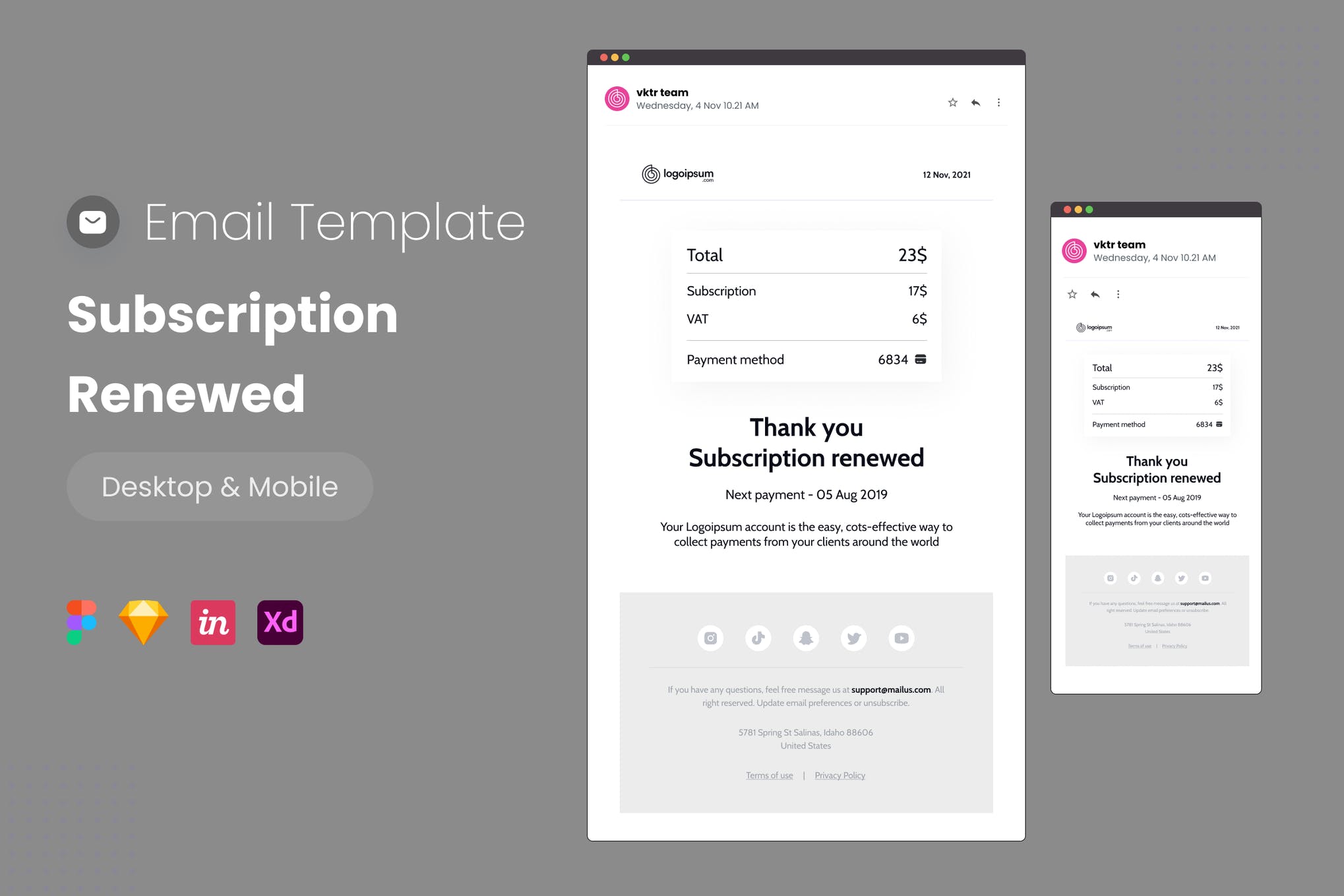 figma email template