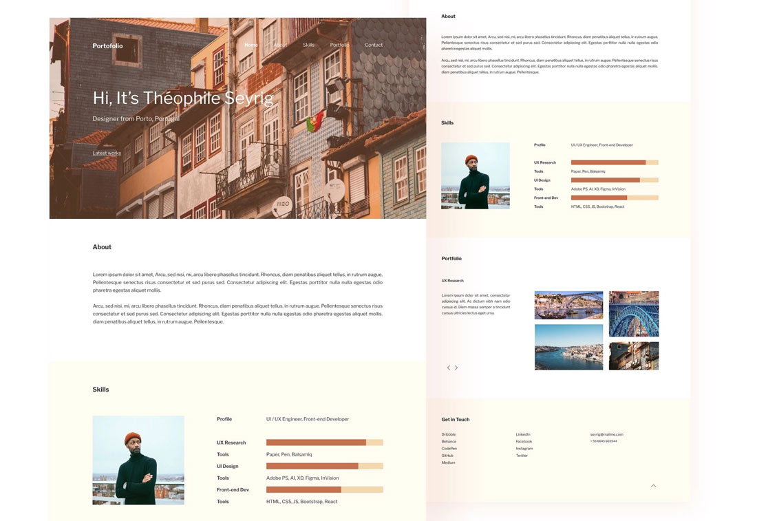 Template Portofolio Figma Gratis