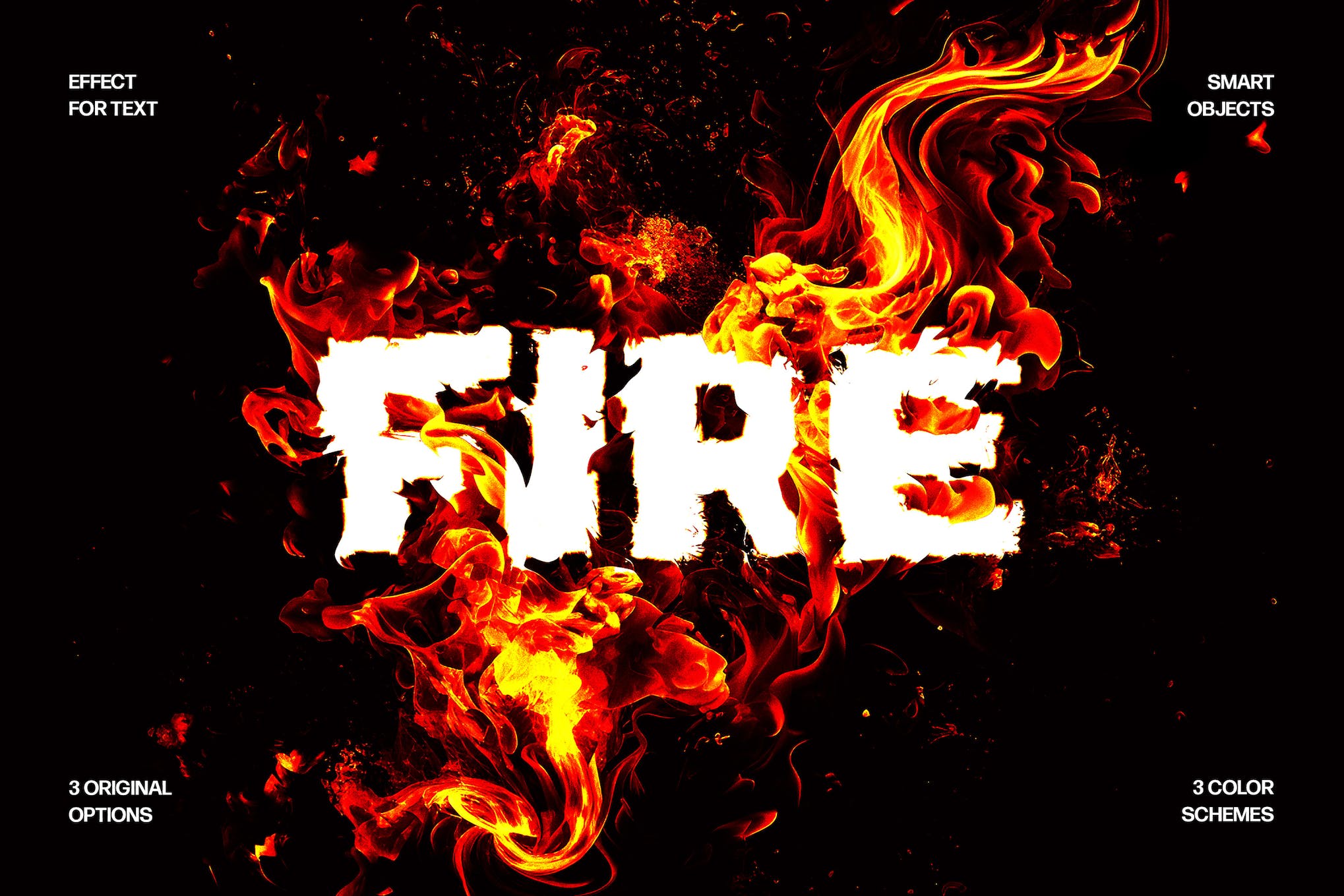 Fire Distortion Text Effect