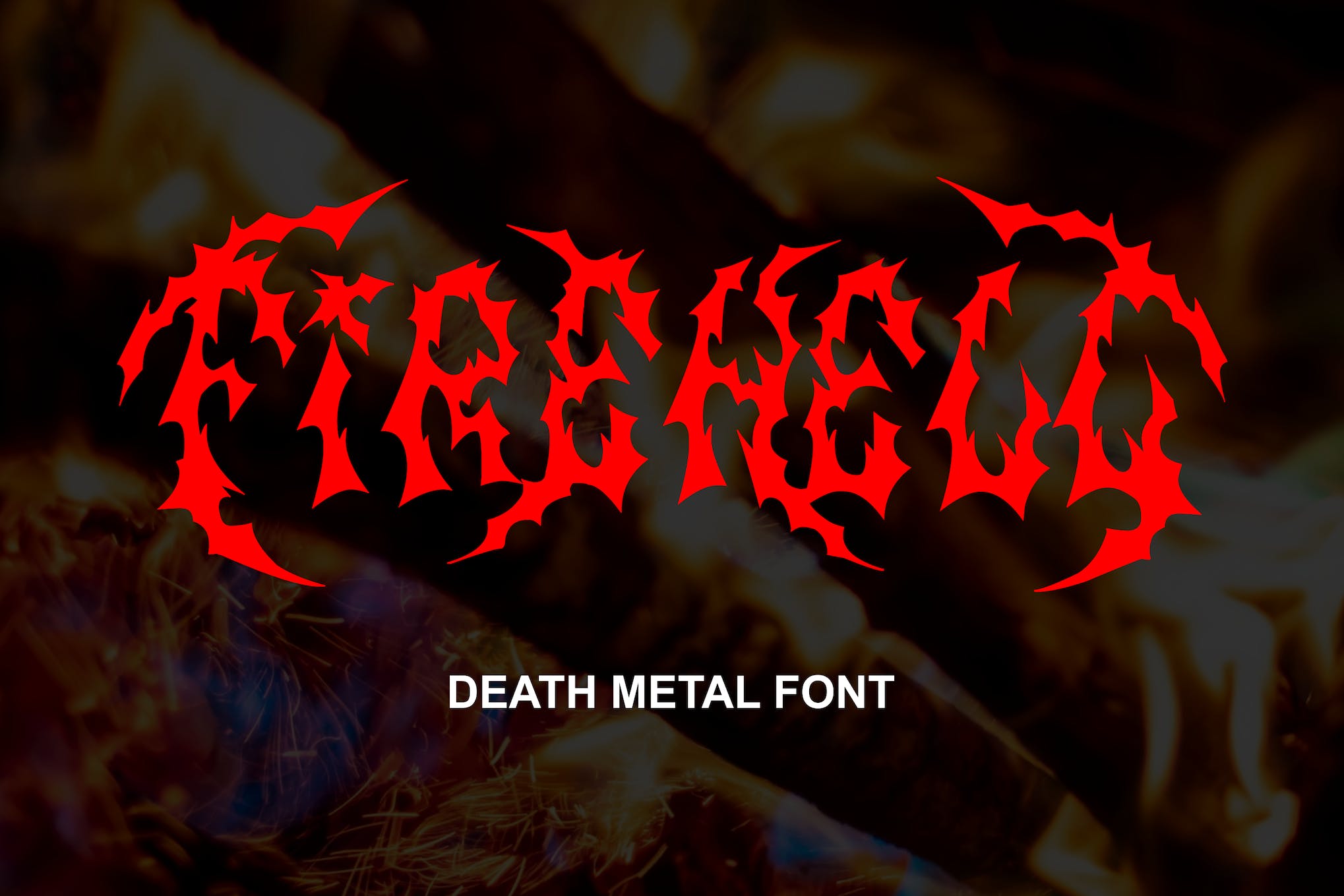 Fire Hell Metal Font