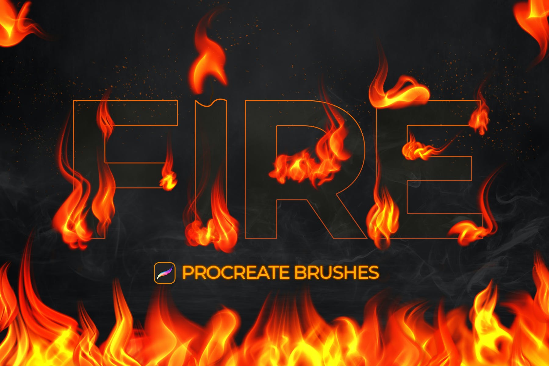 Fire Procreate Brushes