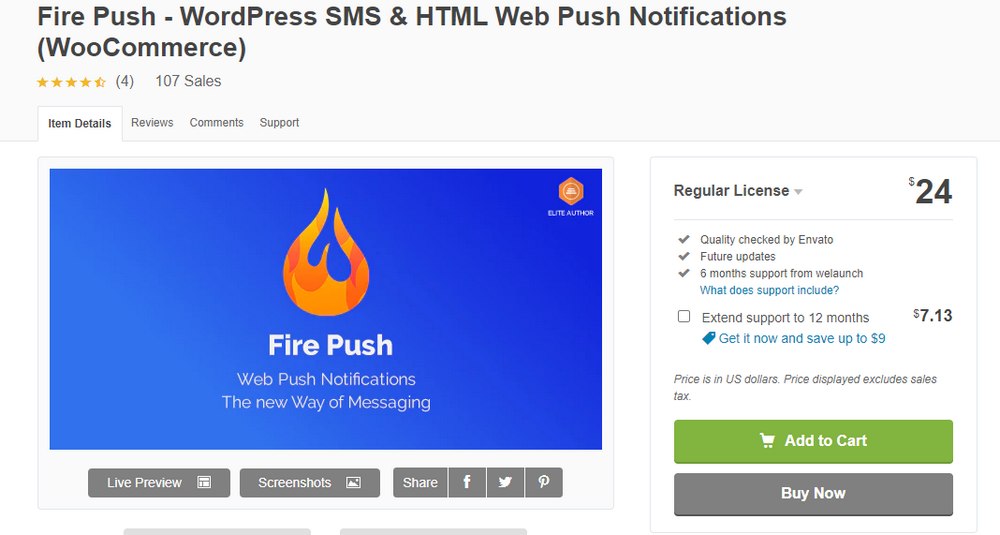 fire push plugin