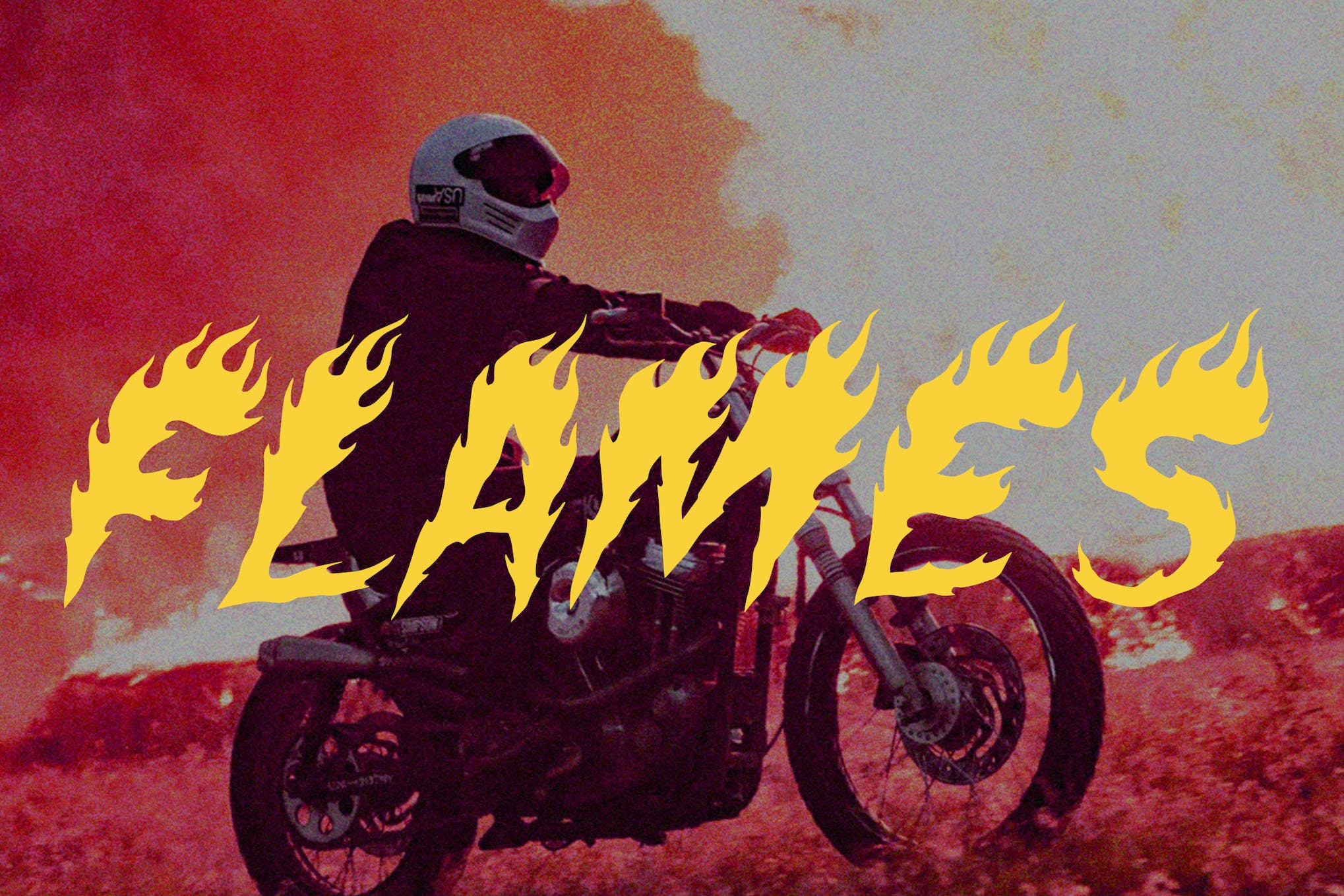 FlameOn Burning Typeface