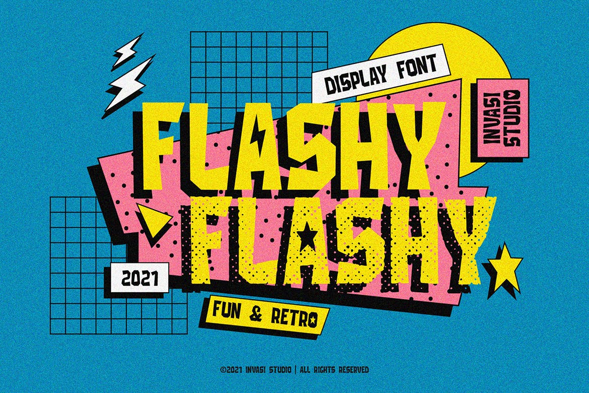 Flashy Retro Fun Font