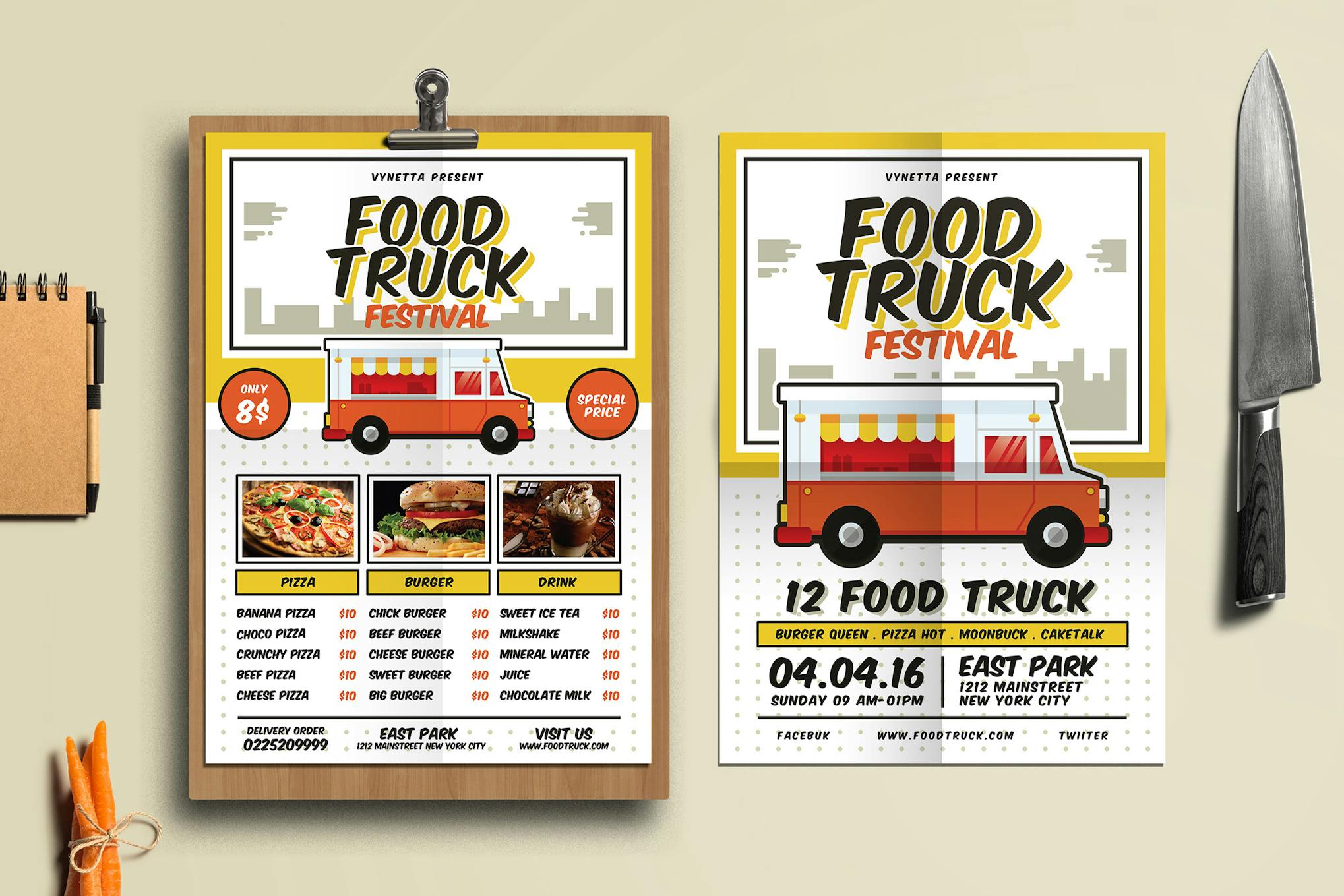 Food Truck Festival Menu