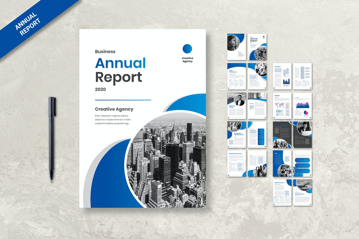 22+ Best Free Annual Report Template Designs 22 - Theme Junkie Throughout Cover Page For Annual Report Template