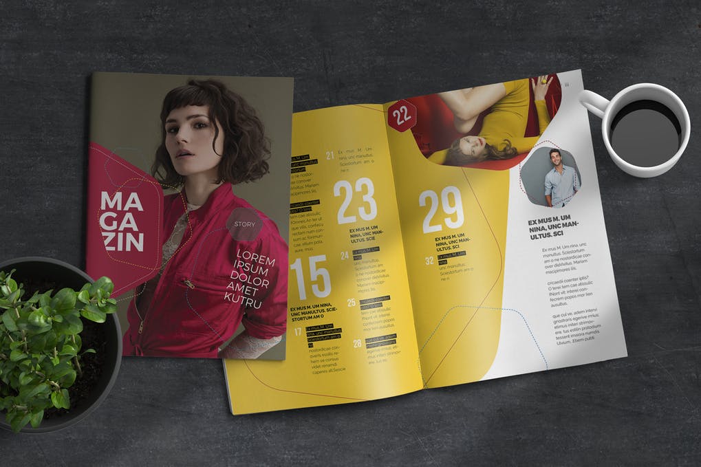 Free InDesign Modern Fashion Magazine Layout Template