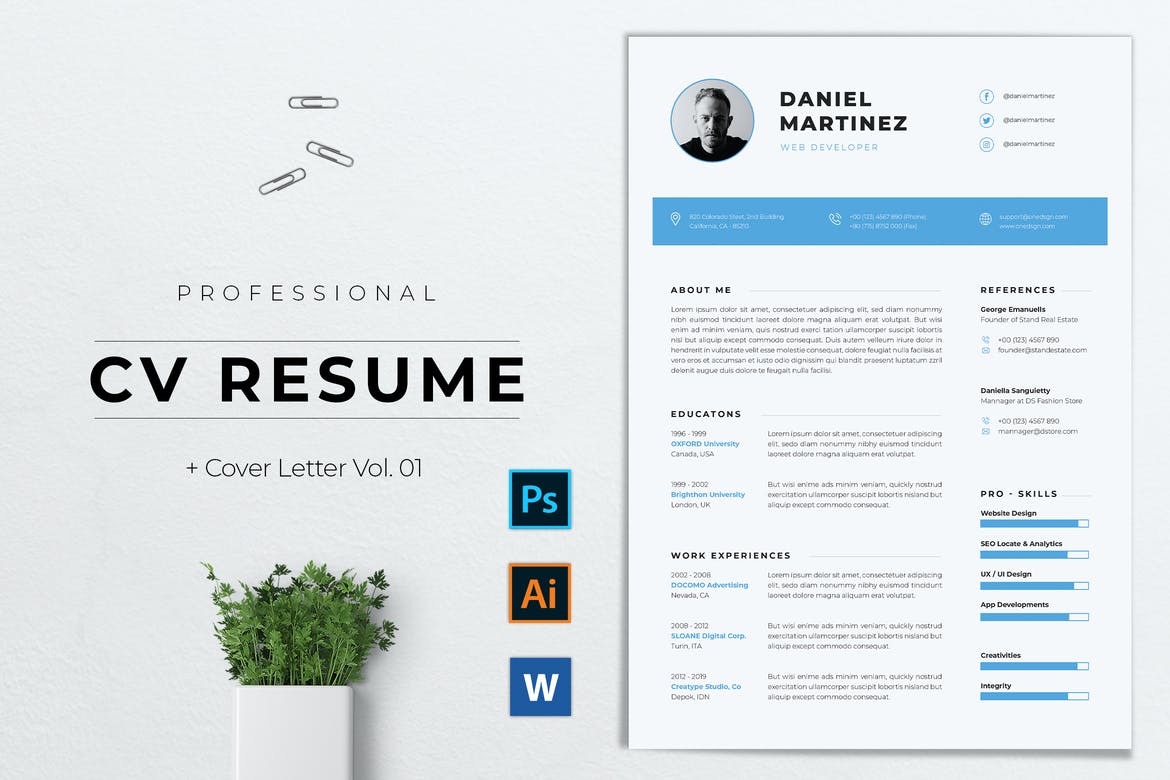 College Application Resume Template Word from www.theme-junkie.com
