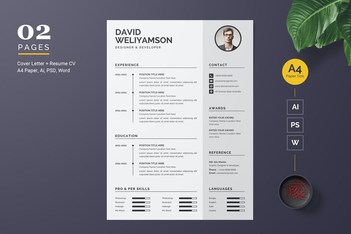 Free Modern Resume Template Word from www.theme-junkie.com