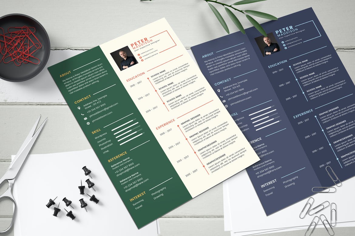 eye catching resume templates for ms word