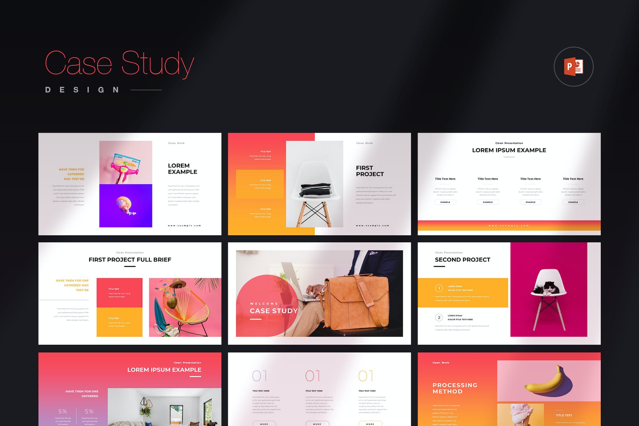 Fun Case Study Presentation Template