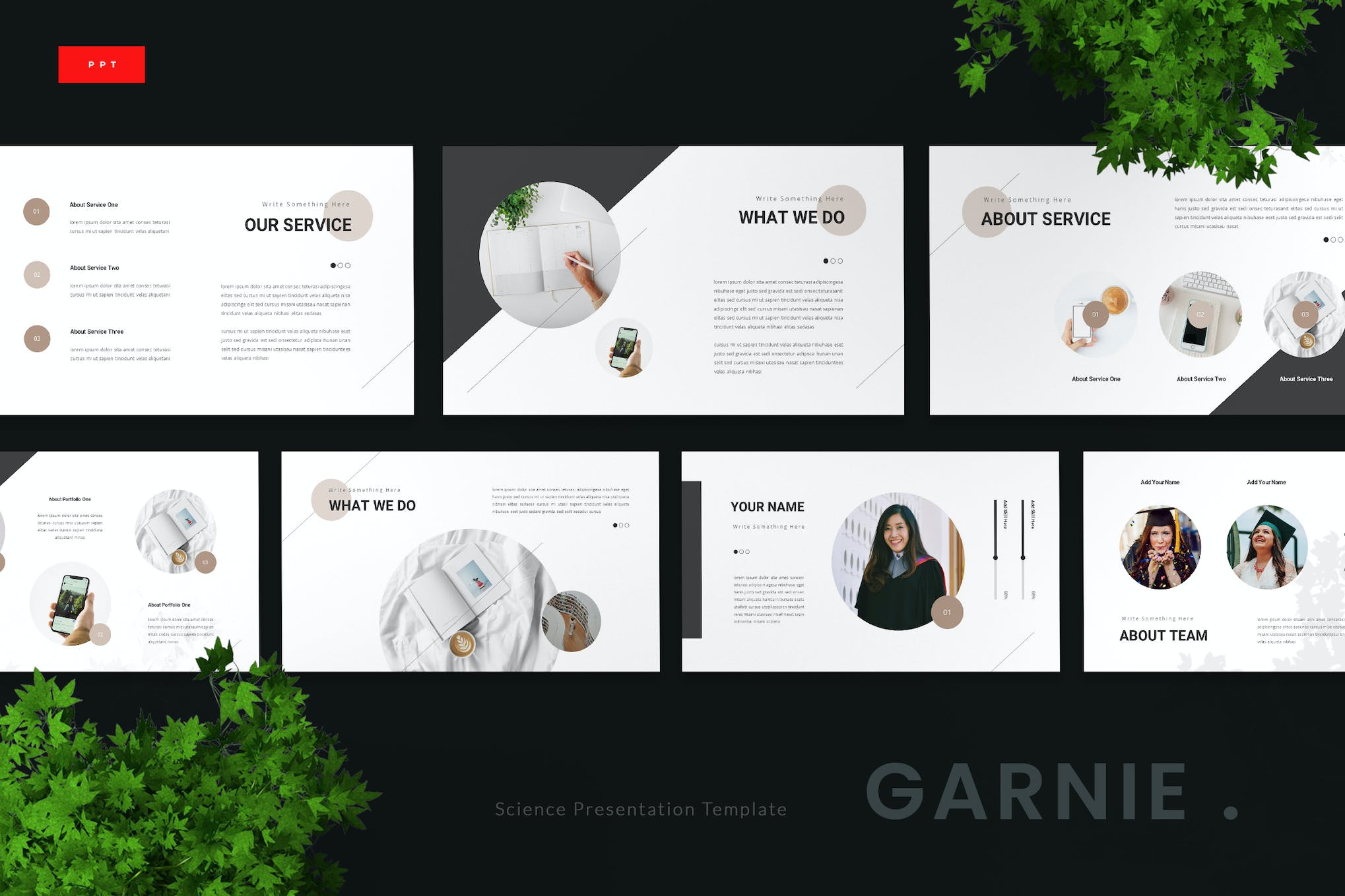 Garnie Science PowerPoint Template